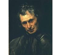 YIMACBJXX Famoso Arte Della Tela Quadri Modemi Cabeza de anciano de Annibale Carracci per Decorazioni per la Casa 60x90cm