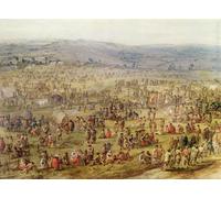 YIMACBJXX Famoso Arte Della Tela Quadri Modemi Campamento militar de Robert Van Den Hoecke per Decorazioni per la Casa 60x90cm