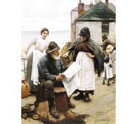 YIMACBJXX Famoso Arte Della Tela Quadri Modemi Cuando los barcos están lejos Walter Langley per Decorazioni per la Casa 60x90cm