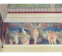 YIMACBJXX Famoso Arte Della Tela Quadri Modemi del Friso de Cupido Detalle de Dos Cupidos de Giulio Romano per Decorazioni per la Casa 60x90cm