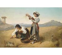 YIMACBJXX Famoso Arte Della Tela Quadri Modemi Después de la cosecha de Anton Romako per Decorazioni per la Casa 60x90cm