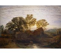 YIMACBJXX Famoso Arte Della Tela Quadri Modemi el molino de agua del famoso pintor per Decorazioni per la Casa 60x90cm