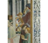 YIMACBJXX Famoso Arte Della Tela Quadri Modemi Historias de San Agustín Maestro y Alumnos de Benozzo Di Lese Di Sandro Gozzoli per Decorazioni per la Casa 60x90cm