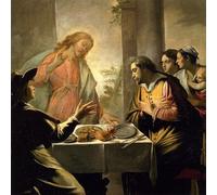 YIMACBJXX Famoso Arte Della Tela Quadri Modemi La cena de Emaús de Mathieu Le Nain per Decorazioni per la Casa 60x90cm