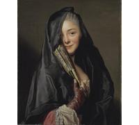 YIMACBJXX Famoso Arte Della Tela Quadri Modemi La dama del velo de Alexander Roslin per Decorazioni per la Casa 60x90cm