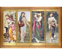 YIMACBJXX Famoso Arte Della Tela Quadri Modemi Los trabajos de la psique de John Roddam Spencer Stanhope per Decorazioni per la Casa 60x90cm