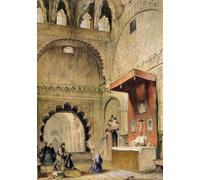 YIMACBJXX Famoso Arte Della Tela Quadri Modemi Monje de Córdoba orando a un cristiano por John Frederick Lewis per Decorazioni per la Casa 60x90cm