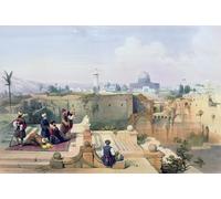 YIMACBJXX Famoso Arte Della Tela Quadri Modemi Omar mostrando el sitio del templo por David Roberts per Decorazioni per la Casa 60x90cm