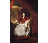 YIMACBJXX Famoso Arte Della Tela Quadri Modemi Papa Pío VII Sir Lawrence per Decorazioni per la Casa 60x90cm