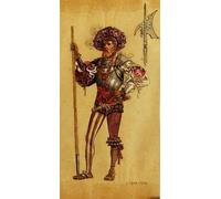 YIMACBJXX Famoso Arte Della Tela Quadri Modemi un diseño de vestuario de cortesano blindado para Como gustéis de C. Wilhelm per Decorazioni per la Casa 60x90cm