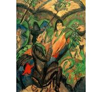 YIMACBJXX Famoso Murale Tela Painting Image Árbol Arrancado de Ernst Ludwig Kirchner per la Decorazione Domestica dell'ufficio 60x90cm