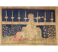 YIMACBJXX Famoso Murale Tela Painting Image Cristo con la espada del Apocalipsis de Angers de Nicolas Bataille per la Decorazione Domestica dell'ufficio 60x90cm
