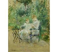 YIMACBJXX Famoso Murale Tela Painting Image en el jardín de Berthe Morisot per la Decorazione Domestica dell'ufficio 60x90cm