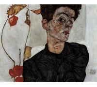 YIMACBJXX Famoso Murale Tela Painting Image Imagen de Egon Schiele per la Decorazione Domestica dell'ufficio 60x90cm