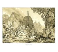 YIMACBJXX Famoso Murale Tela Painting Image La Granja de Jean Francois Janinet per la Decorazione Domestica dell'ufficio 60x90cm