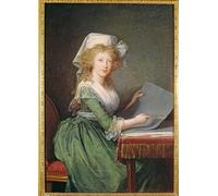 YIMACBJXX Famoso Murale Tela Painting Image María Luisa de Borbón Sicilia por Elisabeth Louise Vigee Lebrun per la Decorazione Domestica dell'ufficio 60x90cm