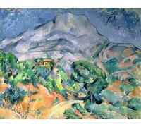 YIMACBJXX Famoso Murale Tela Painting Image Mont Sainte Victoire de Paul Cézanne per la Decorazione Domestica dell'ufficio 60x90cm