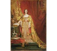 YIMACBJXX Famoso Murale Tela Painting Image Reina tomando el juramento de coronación Th June por George Hayter per la Decorazione Domestica dell'ufficio 60x90cm