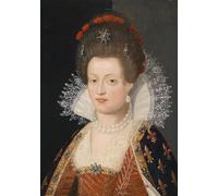 YIMACBJXX Famoso Murale Tela Painting Image Retrato de Maria De'medici Reina de Francia de Pourbus el per la Decorazione Domestica dell'ufficio 60x90cm