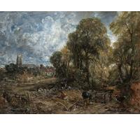YIMACBJXX Famoso Murale Tela Painting Image Stoke de Nayland de John Constable per la Decorazione Domestica dell'ufficio 60x90cm