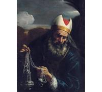 YIMACBJXX Famoso Parete Immagine Arte Dipinto Aarón Sumo Sacerdote de los Israelitas Sosteniendo un Incensario por Pier Francesco Mola per L'arredamento del Soggiorno 60x90cm