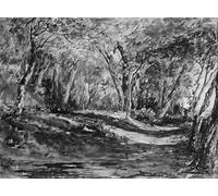 YIMACBJXX Famoso Parete Immagine Arte Dipinto Bosque de Windsor John Frederick Kensett per L'arredamento del Soggiorno 60x90cm