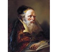 YIMACBJXX Famoso Parete Immagine Arte Dipinto Cabeza de Filósofo de Domenico Tiepolo per L'arredamento del Soggiorno 60x90cm