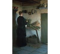 YIMACBJXX Famoso Parete Immagine Arte Dipinto Dama en la cocina de Viggo Johansen per L'arredamento del Soggiorno 60x90cm