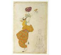 YIMACBJXX Famoso Parete Immagine Arte Dipinto de pintura en lienzo para una de las tres odaliscas para póster de Leon Bakst per L'arredamento del Soggiorno 60x90cm