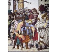 YIMACBJXX Famoso Parete Immagine Arte Dipinto Historias de San Juan de Filippino Lippi per L'arredamento del Soggiorno 60x90cm