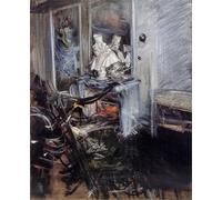 YIMACBJXX Famoso Parete Immagine Arte Dipinto Il cardinale Del Bernini Nella Cámara Del Pittore per L'arredamento del Soggiorno 60x90cm