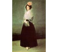 YIMACBJXX Famoso Parete Immagine Arte Dipinto la condesa de el carpio de francisco de goya per L'arredamento del Soggiorno 60x90cm