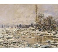 YIMACBJXX Famoso Parete Immagine Arte Dipinto la ruptura del hielo de Claude Monet per L'arredamento del Soggiorno 60x90cm