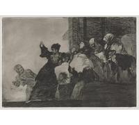 YIMACBJXX Famoso Parete Immagine Arte Dipinto Los Proverbios Pobre Locura de Francisco De Goya per L'arredamento del Soggiorno 60x90cm