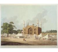 YIMACBJXX Famoso Parete Immagine Arte Dipinto Puerta de la tumba del emperador Akbarat Secundra Agra por un artista famoso per L'arredamento del Soggiorno 60x90cm
