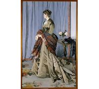 YIMACBJXX Famoso Parete Immagine Arte Dipinto Retrato al pie de Madame Louis Joachim de Claude Monet per L'arredamento del Soggiorno 60x90cm