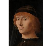 YIMACBJXX Famoso Parete Immagine Arte Dipinto Retrato de un hombrede Antonello Da Messina per L'arredamento del Soggiorno 60x90cm