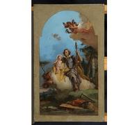 YIMACBJXX Famoso Parete Immagine Arte Dipinto San José con el Niño Jesús de Battista per L'arredamento del Soggiorno 60x90cm
