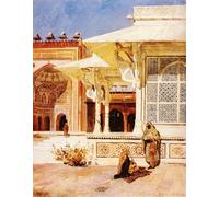 YIMACBJXX Famoso Parete Immagine Arte Dipinto Tumba de mármol blanco en Suittitor Skiri Edwin Lord Weeks per L'arredamento del Soggiorno 60x90cm