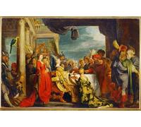 YIMACBJXX Famoso Poster Stampa Stampe Pittura Alboin y Rosamunde de Peter Paul Rubens per la Decorazione Della Parete 60x90cm