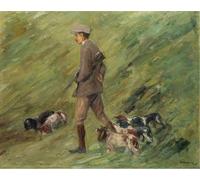YIMACBJXX Famoso Poster Stampa Stampe Pittura Cazador en las dunas de Max Liebermann per la Decorazione Della Parete 60x90cm