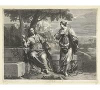 YIMACBJXX Famoso Poster Stampa Stampe Pittura Cristo y la mujer samaritana por artista famoso per la Decorazione Della Parete 60x90cm