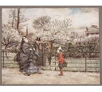 YIMACBJXX Famoso Poster Stampa Stampe Pittura Cuando te encuentras con personas adultas en los jardines que soplan y soplan por Arthur Rackham per la Decorazione Della Parete 60x90cm