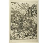 YIMACBJXX Famoso Poster Stampa Stampe Pittura El ángel con la llave del abismo del Apocalipsis de Alberto Durero per la Decorazione Della Parete 60x90cm