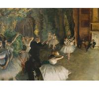YIMACBJXX Famoso Poster Stampa Stampe Pittura el ensayo del ballet en el escenario de edgar degas per la Decorazione Della Parete 60x90cm