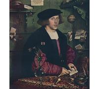 YIMACBJXX Famoso Poster Stampa Stampe Pittura el mercader Georg Gisze de Hans Holbein el per la Decorazione Della Parete 60x90cm