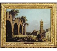YIMACBJXX Famoso Poster Stampa Stampe Pittura la Basílica de Massenlio de Antonio Canal per la Decorazione Della Parete 60x90cm