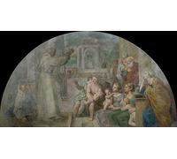YIMACBJXX Famoso Poster Stampa Stampe Pittura La predicación de San Didaco de Annibale Carracci per la Decorazione Della Parete 60x90cm