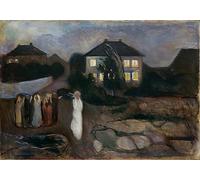YIMACBJXX Famoso Poster Stampa Stampe Pittura la tormenta de edvard munch per la Decorazione Della Parete 60x90cm