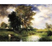 YIMACBJXX Famoso Poster Stampa Stampe Pittura La tormenta pasajera de Moran per la Decorazione Della Parete 60x90cm